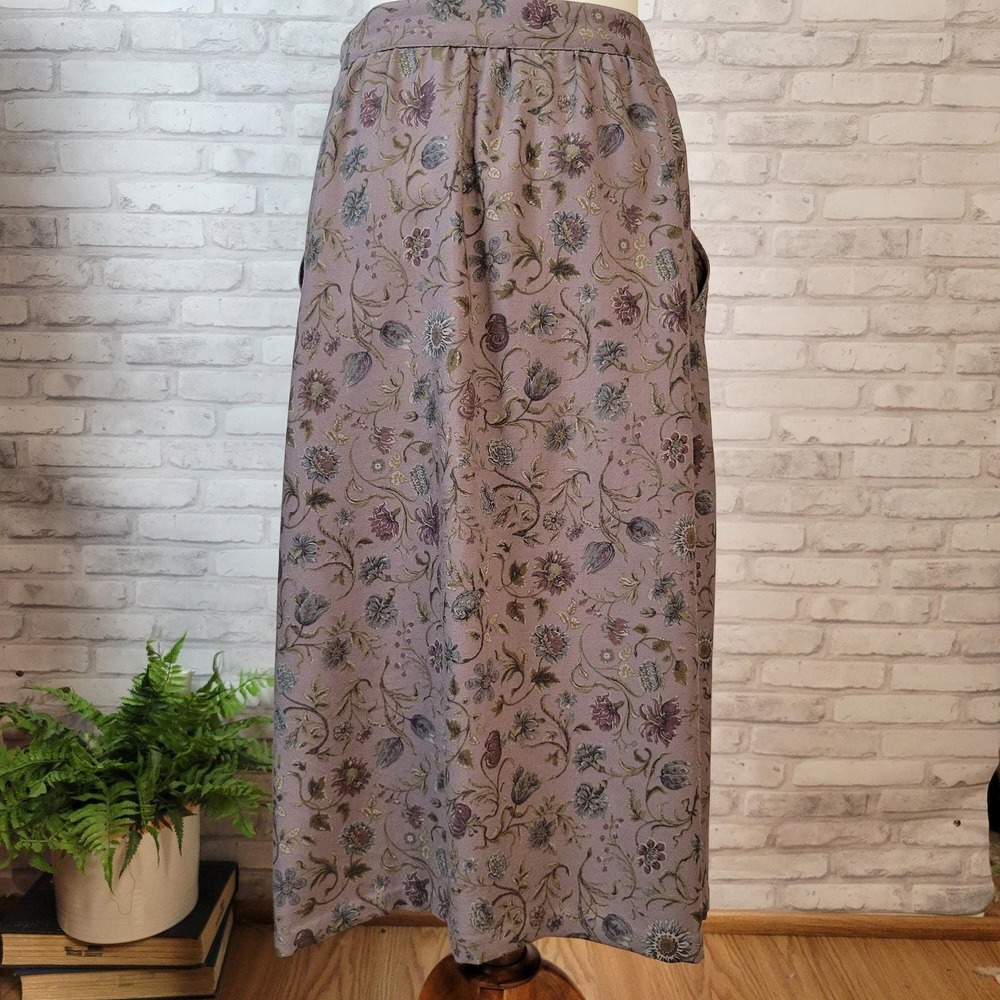 Calvin Klein Lavender Floral Mini Skirt